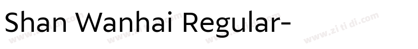 Shan Wanhai Regular字体转换